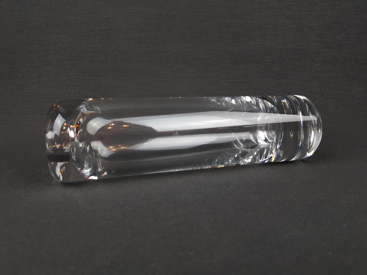 Vintage PEILL UND PUTZLER Crystal Clear Glass Vase 1970s, West Germany