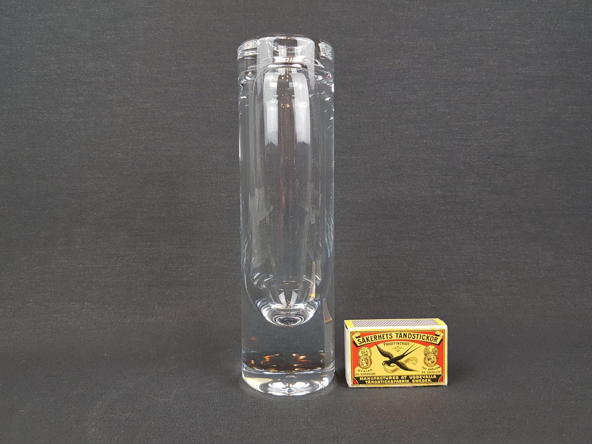 Vintage PEILL UND PUTZLER Crystal Clear Glass Vase 1970s, West Germany