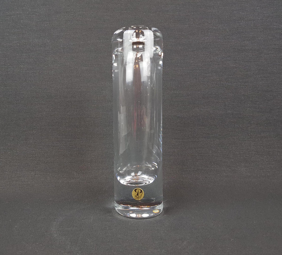 Vintage PEILL UND PUTZLER Crystal Clear Glass Vase 1970s, West Germany