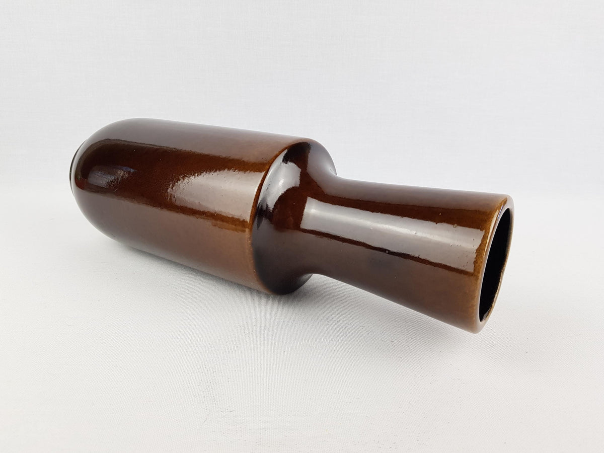 Vintage STEULER KERAMIK Brown Vase 142-30 West German Pottery 1960s