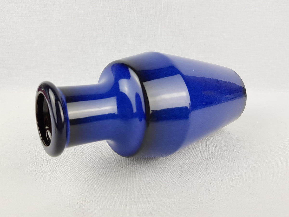Vintage STEULER KERAMIK Blue Vase 135-25 West German Pottery 1960s