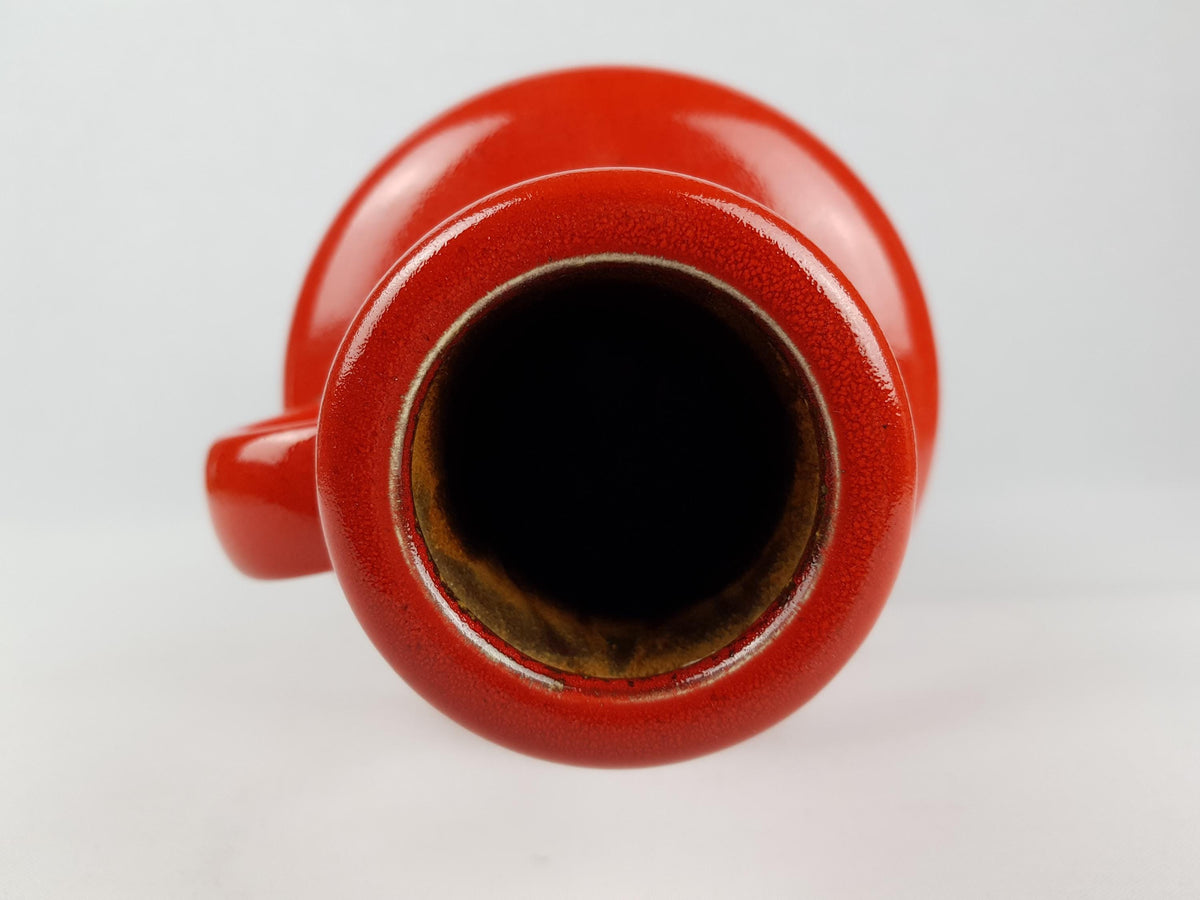 Vintage STEULER KERAMIK Red Floor Vase 128-45 West German Pottery 1960s