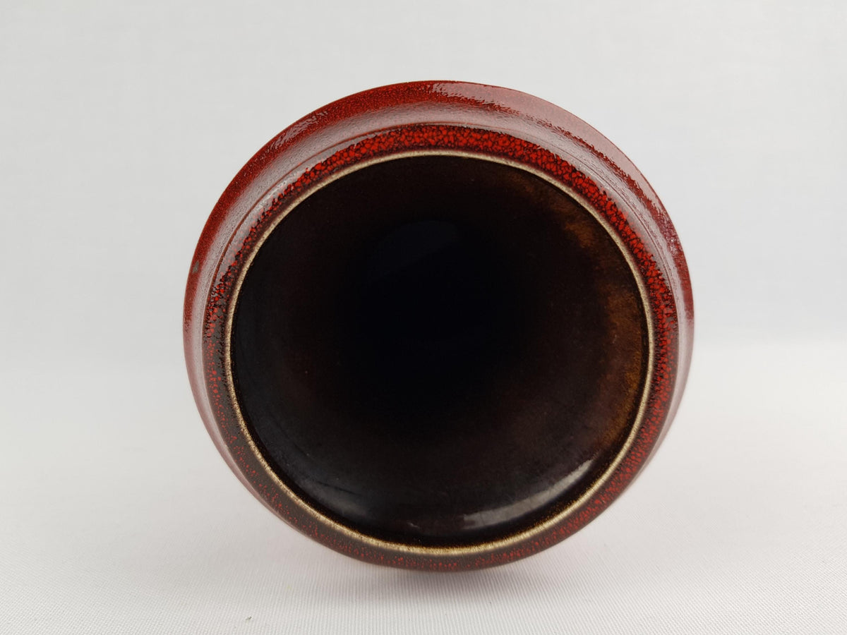 Vintage STEULER KERAMIK Red Vase 317-25 West German Pottery 1960s