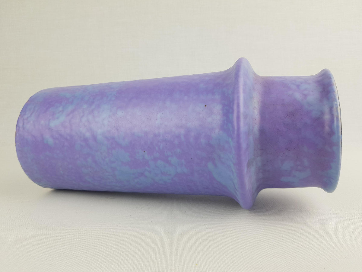 Vintage VEB HALDENSLEBEN Purple Vase with form number 3092/B East German Pottery 1970s