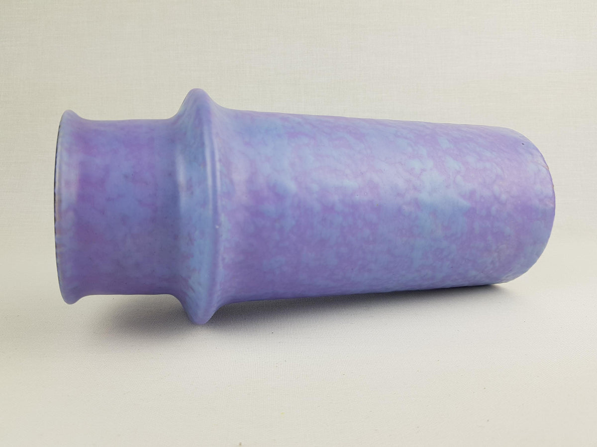 Vintage VEB HALDENSLEBEN Purple Vase with form number 3092/B East German Pottery 1970s