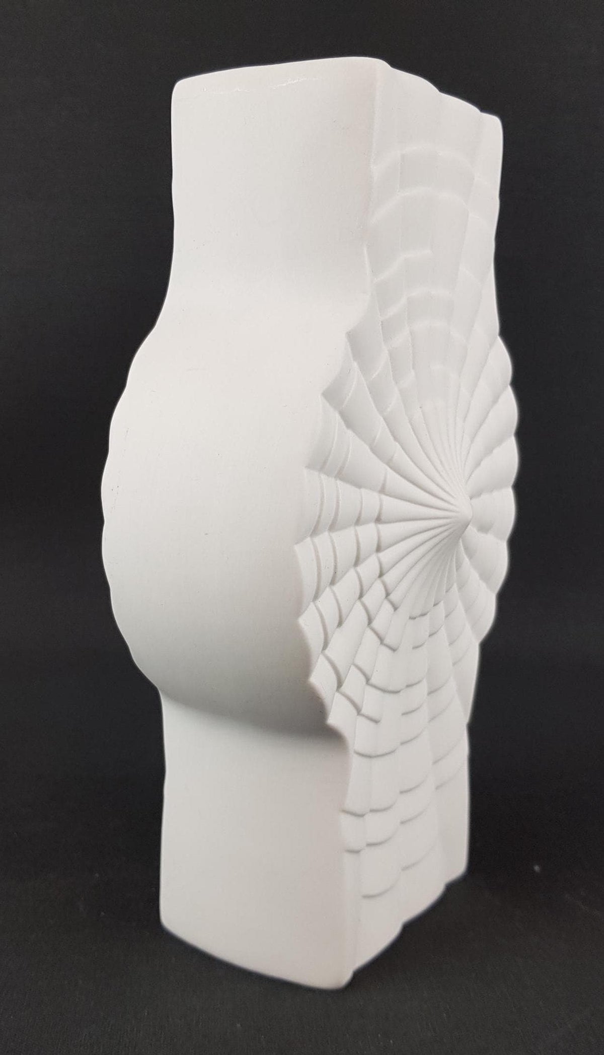 Vintage WINTERLING Porcelain Op Art Vase Schwarzenbach Bavaria Germany 1970s