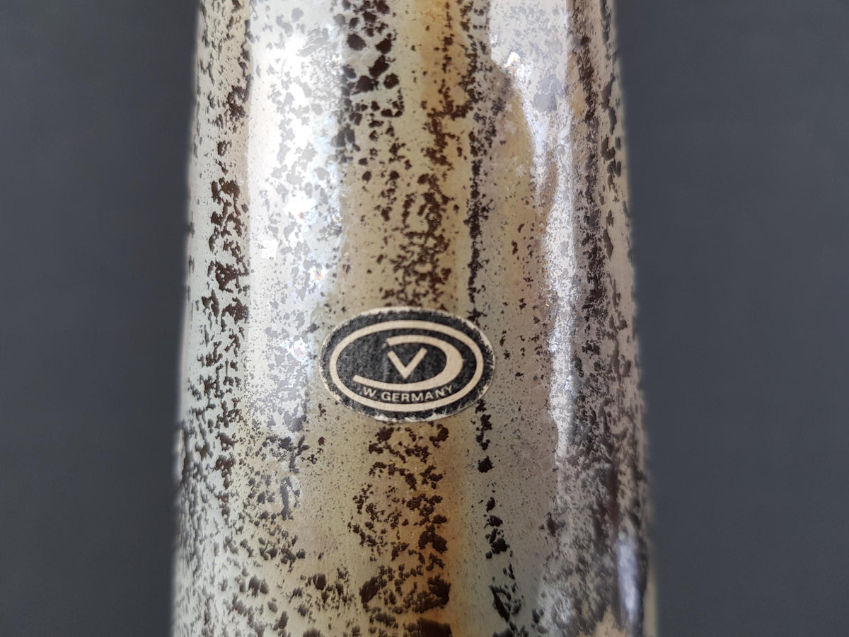 Vintage VAN DAALEN KERAMIK Brown Vase West German Pottery 1960s