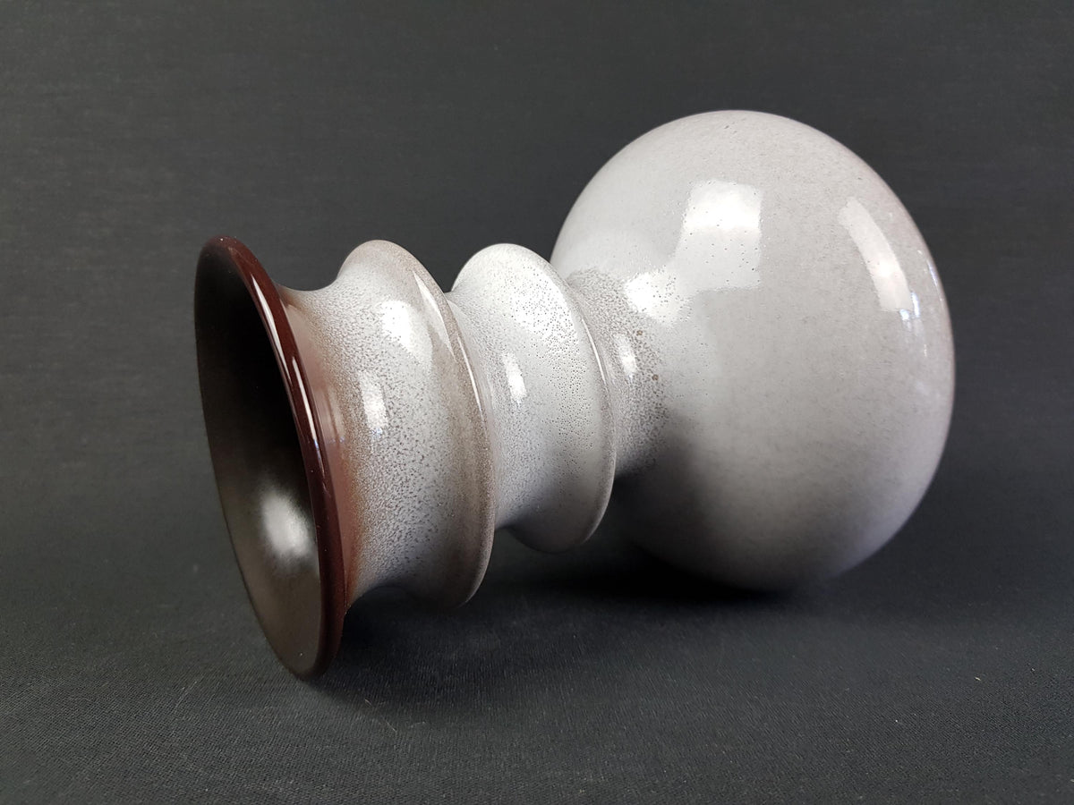 Vintage STEULER KERAMIK Grey Vase "Cascad " Serie by Cari Zalloni 224-20 West German Pottery 1969s