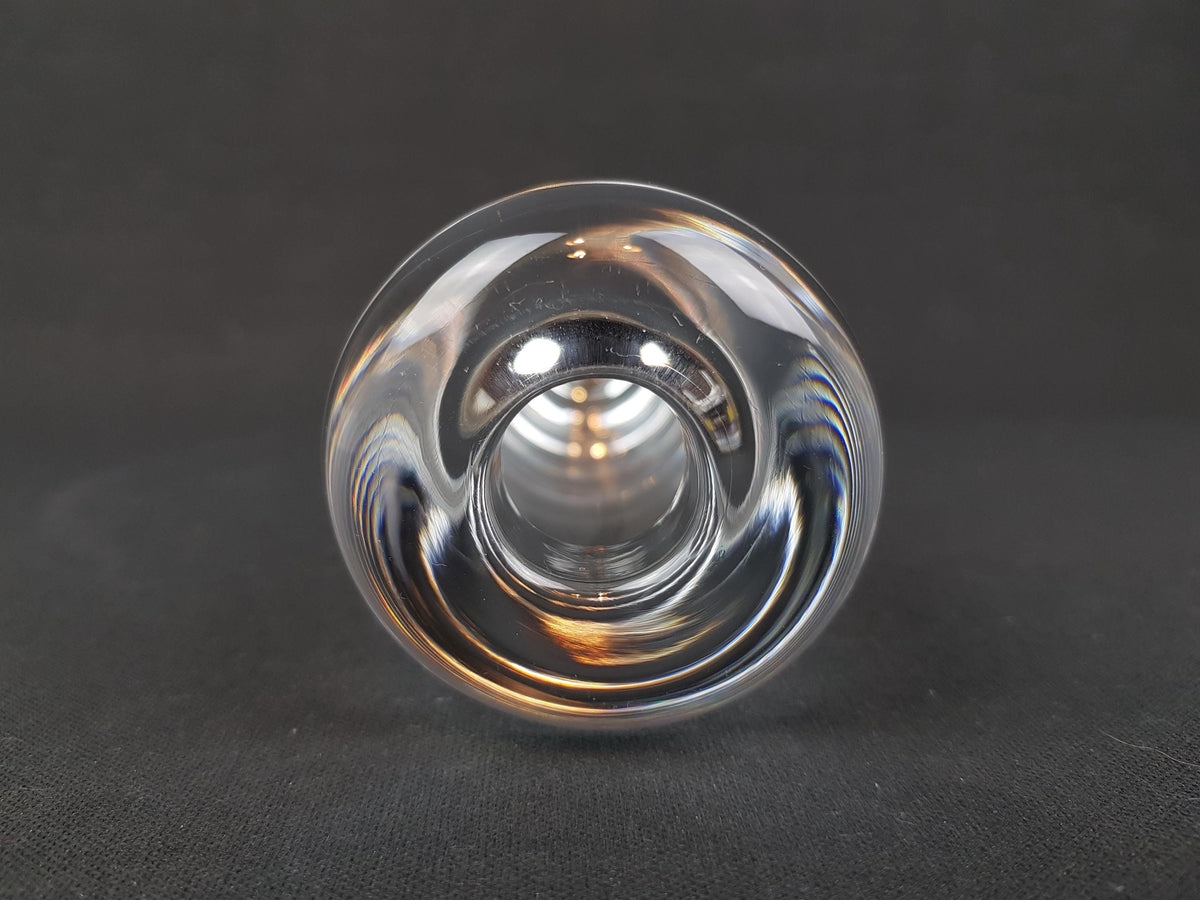 Vintage PEILL UND PUTZLER Crystal Clear Glass Vase 1970s, West Germany