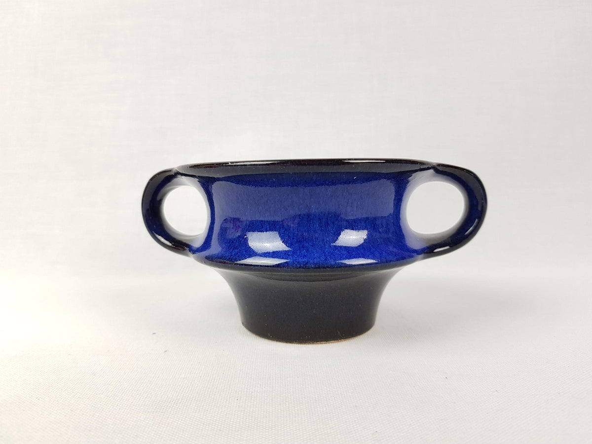 Vintage STEULER KERAMIK Small Blue Planter or Bowl by Cari Zalloni 231-10 West German Pottery 1970s