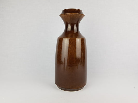 Vintage STEULER KERAMIK Brown Vase 318-30 West German Pottery 1960s