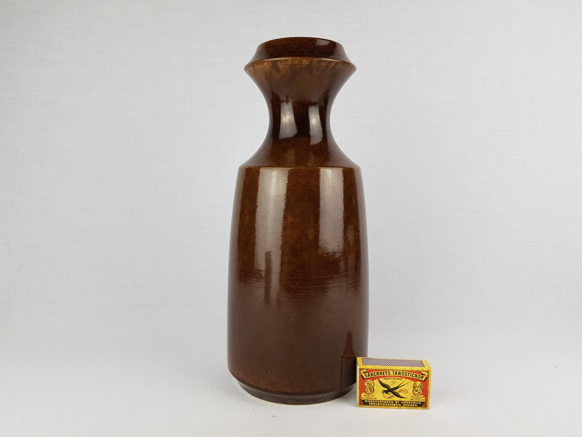 Vintage STEULER KERAMIK Brown Vase 318-30 West German Pottery 1960s