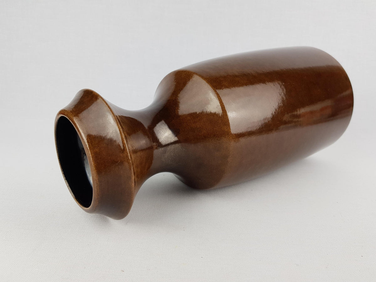 Vintage STEULER KERAMIK Brown Vase 318-30 West German Pottery 1960s