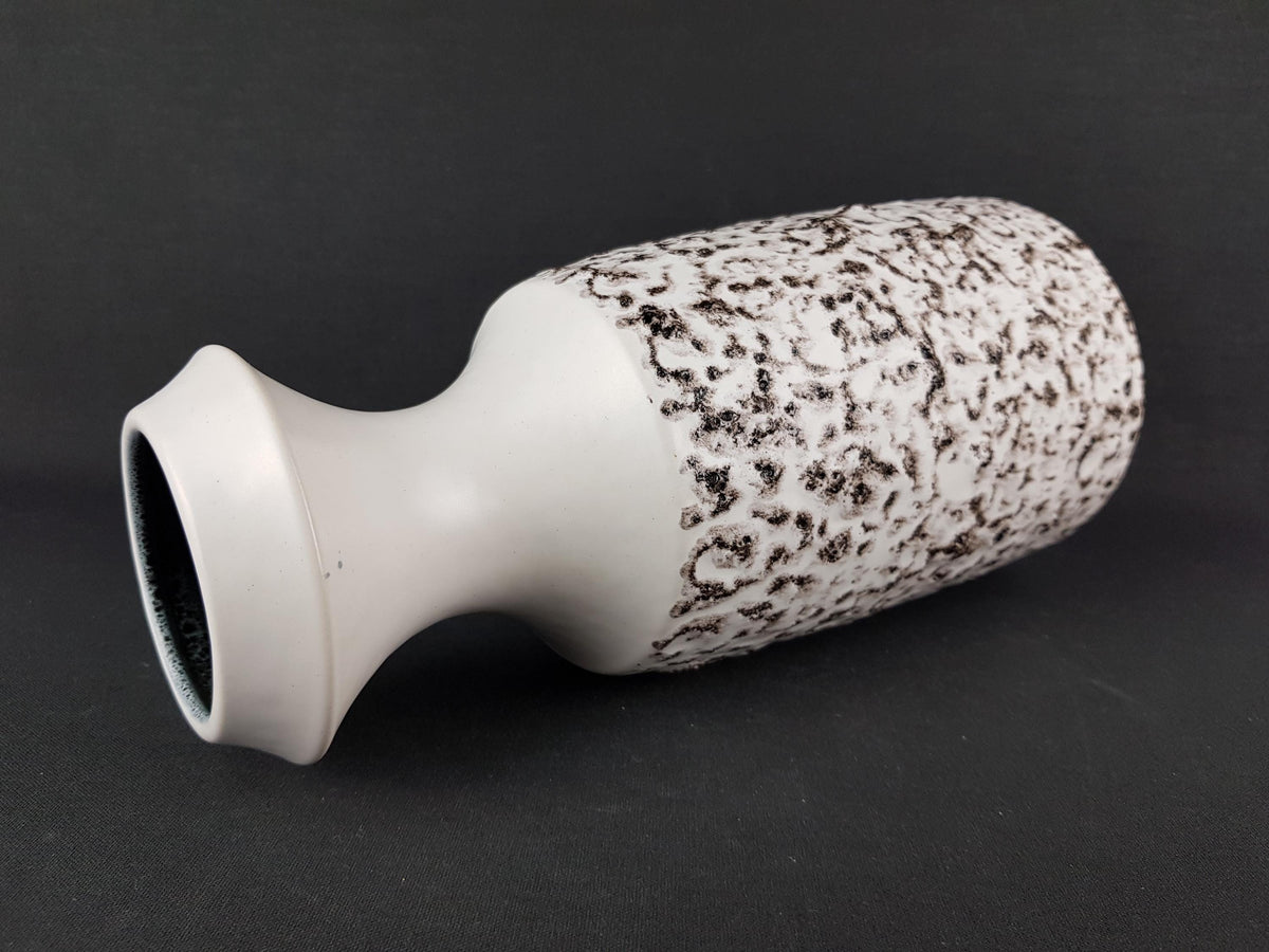 Vintage STEULER KERAMIK White Fat Lava Vase 318-30 West German Pottery 1960s