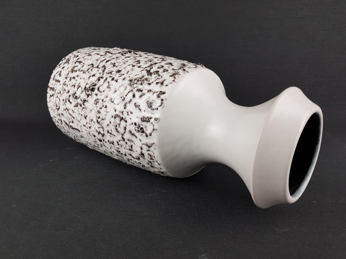 Vintage STEULER KERAMIK White Fat Lava Vase 318-30 West German Pottery 1960s