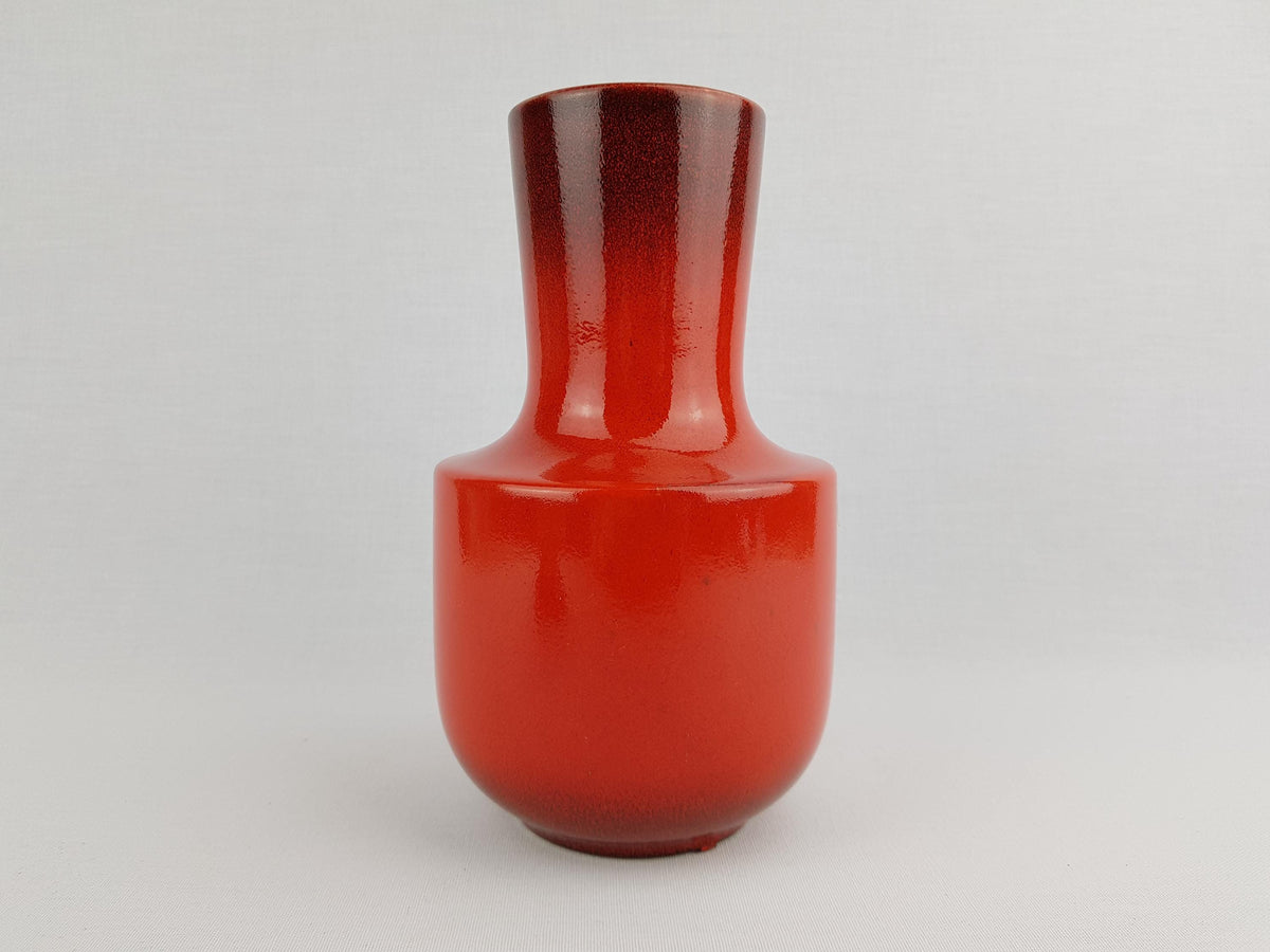 Vintage STEULER KERAMIK Handled Red Jug Vase 141-20 West German Pottery 1960s