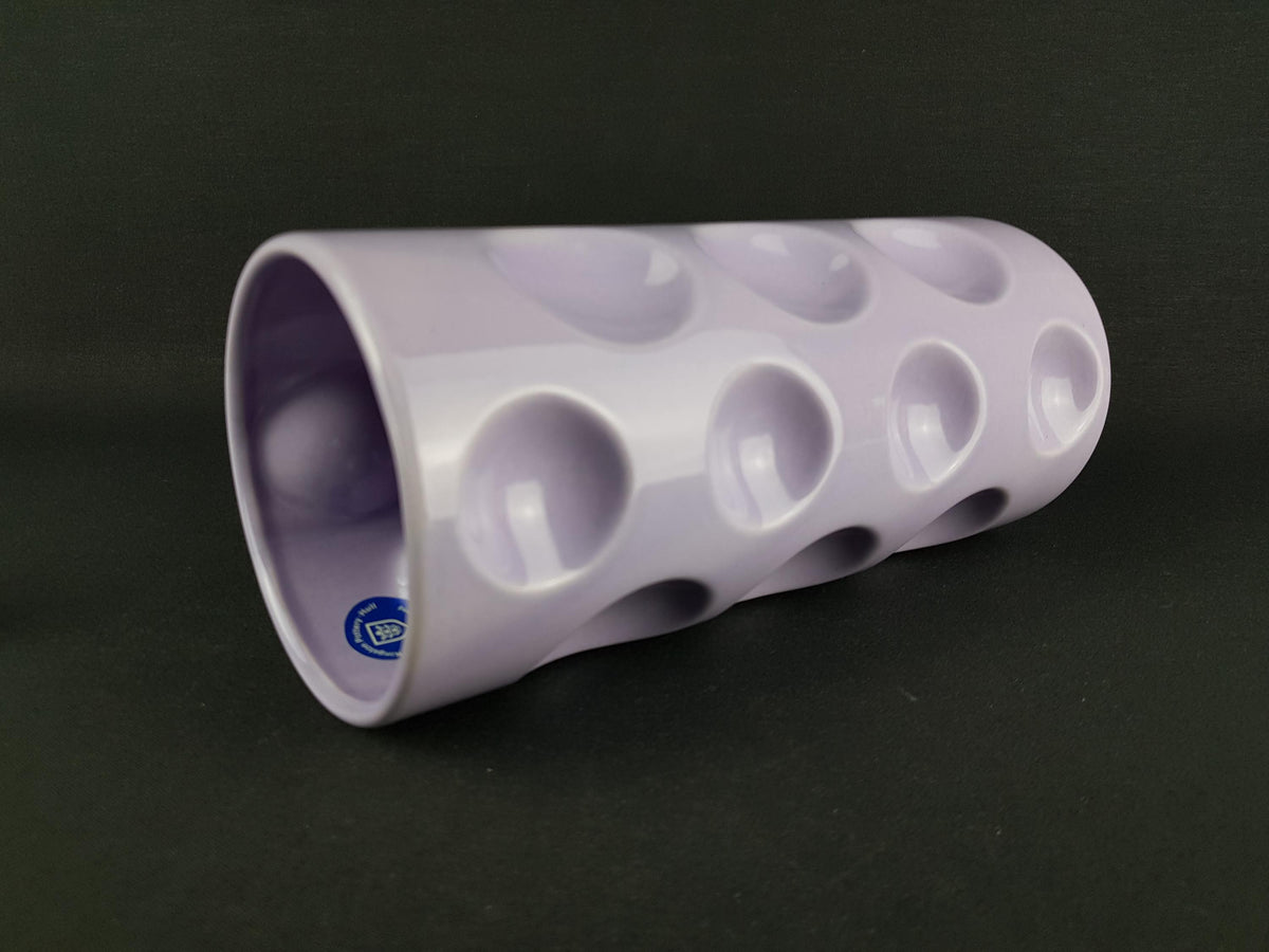 Vintage KINGSTON POTTERY HULL Purple "Tardis" Vase English Pottery 1960s