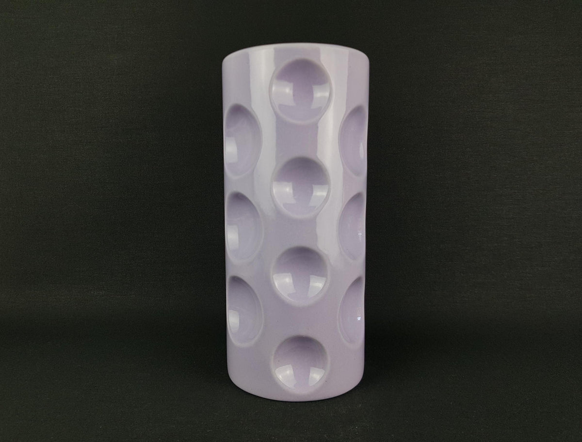 Vintage KINGSTON POTTERY HULL Purple "Tardis" Vase English Pottery 1960s