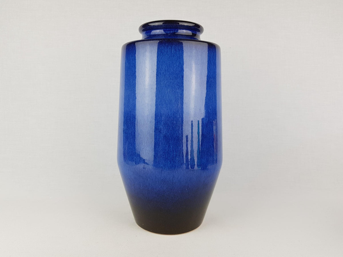 Vintage STEULER KERAMIK Blue Vase 136-30 West German Pottery 1960s