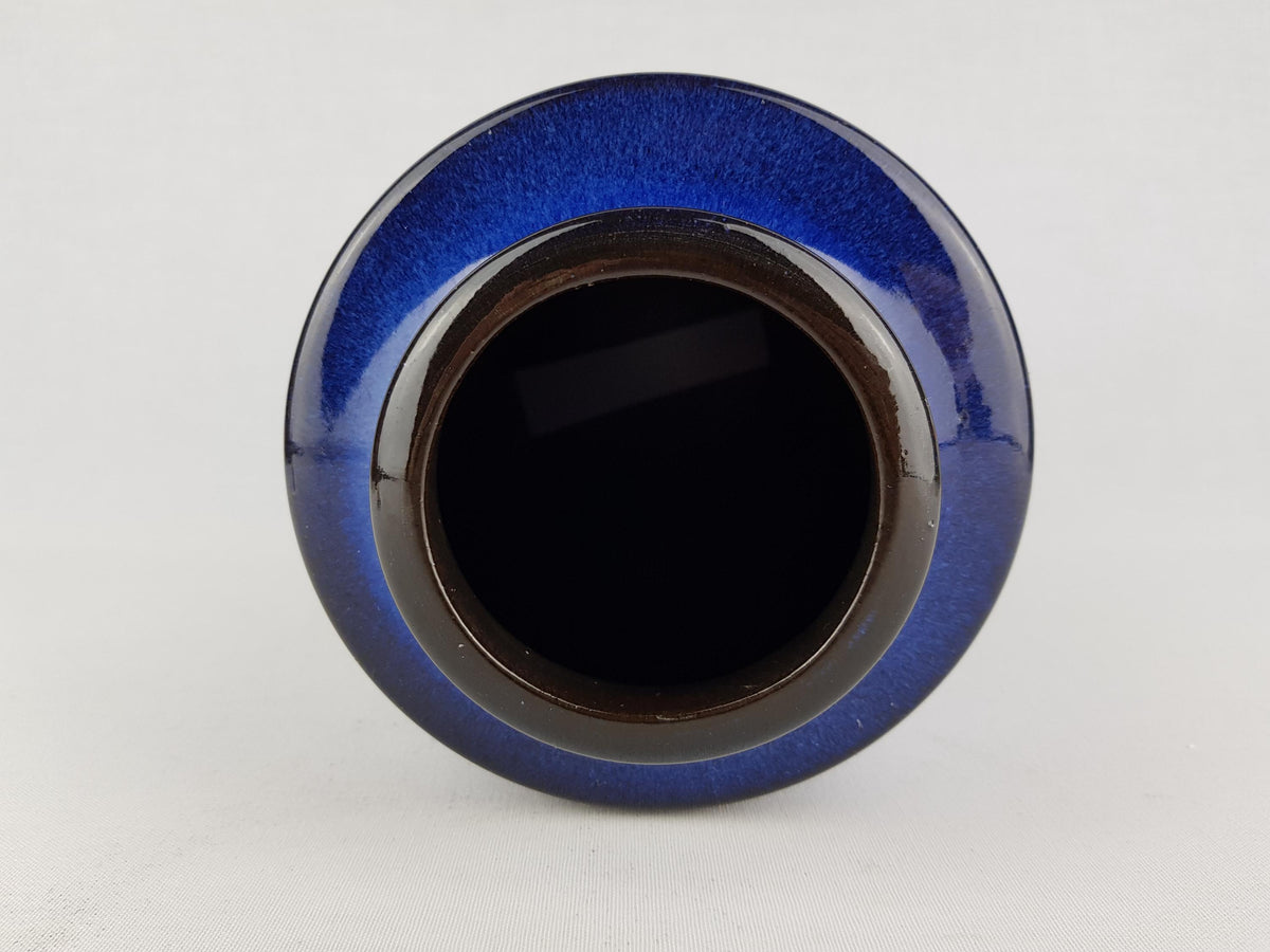 Vintage STEULER KERAMIK Blue Vase 136-30 West German Pottery 1960s
