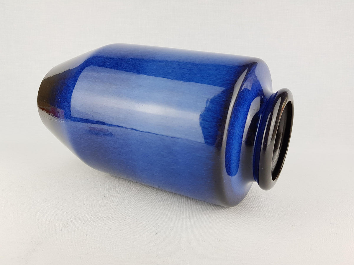 Vintage STEULER KERAMIK Blue Vase 136-30 West German Pottery 1960s