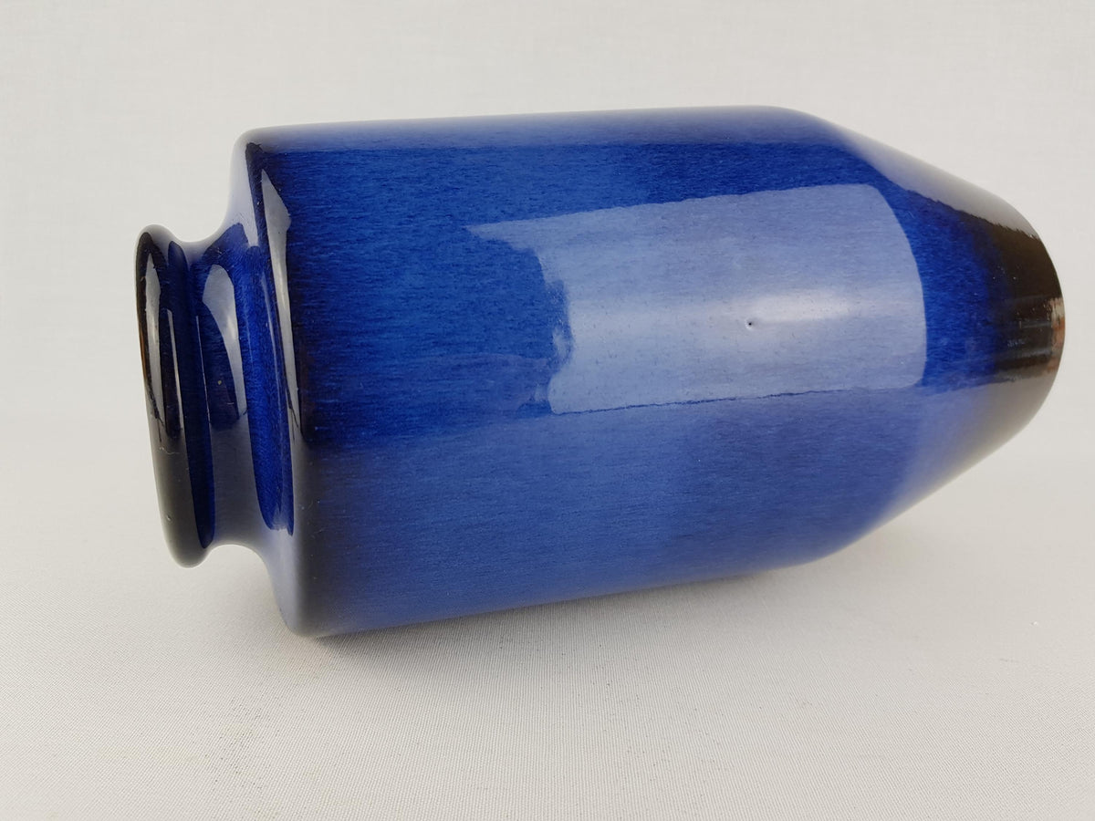 Vintage STEULER KERAMIK Blue Vase 136-30 West German Pottery 1960s