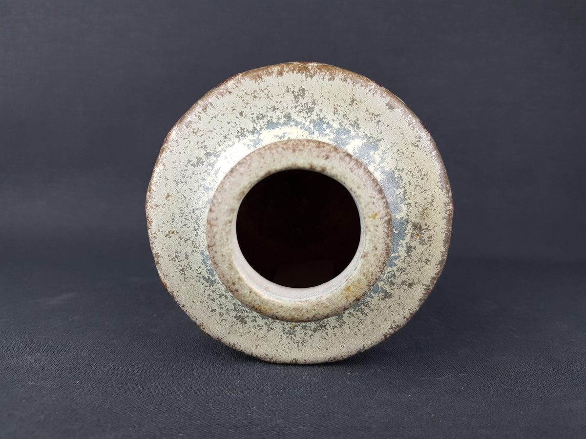 Vintage STEULER KERAMIK Gray Vase 133-15 West German Pottery 1960s