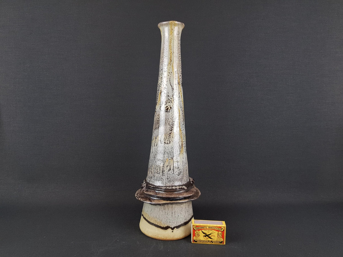 Vintage VAN DAALEN KERAMIK Brown Vase West German Pottery 1960s