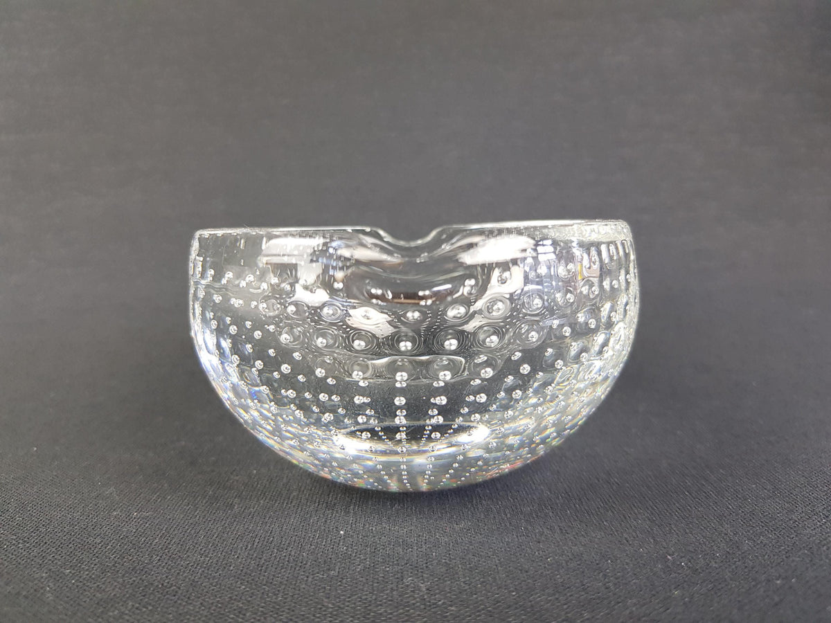 Vintage ROYAL LEERDAM Crystal Glass Ashtray Kristalunie Holland by Andries Dirk Copier