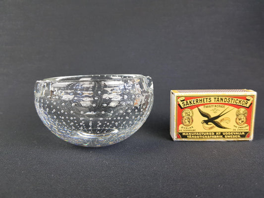 Vintage ROYAL LEERDAM Crystal Glass Ashtray Kristalunie Holland by Andries Dirk Copier