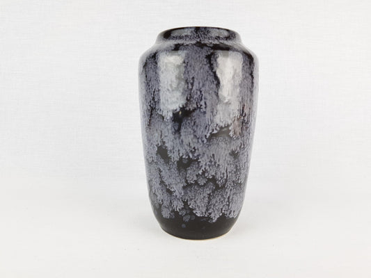 Vintage SCHEURICH KERAMIK Purple and Black Vase 238/18 West German Pottery 1970s