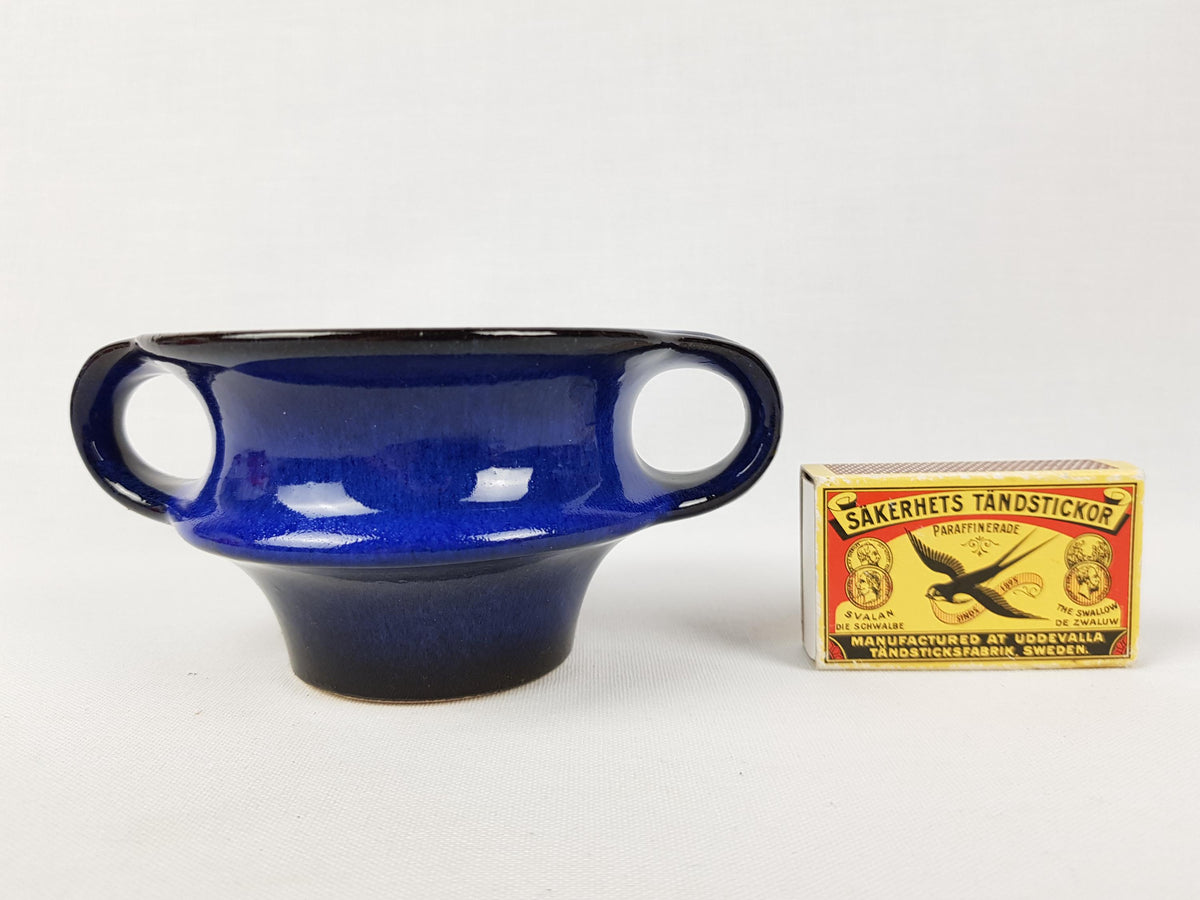 Vintage STEULER KERAMIK Small Blue Planter or Bowl by Cari Zalloni 231-10 West German Pottery 1970s