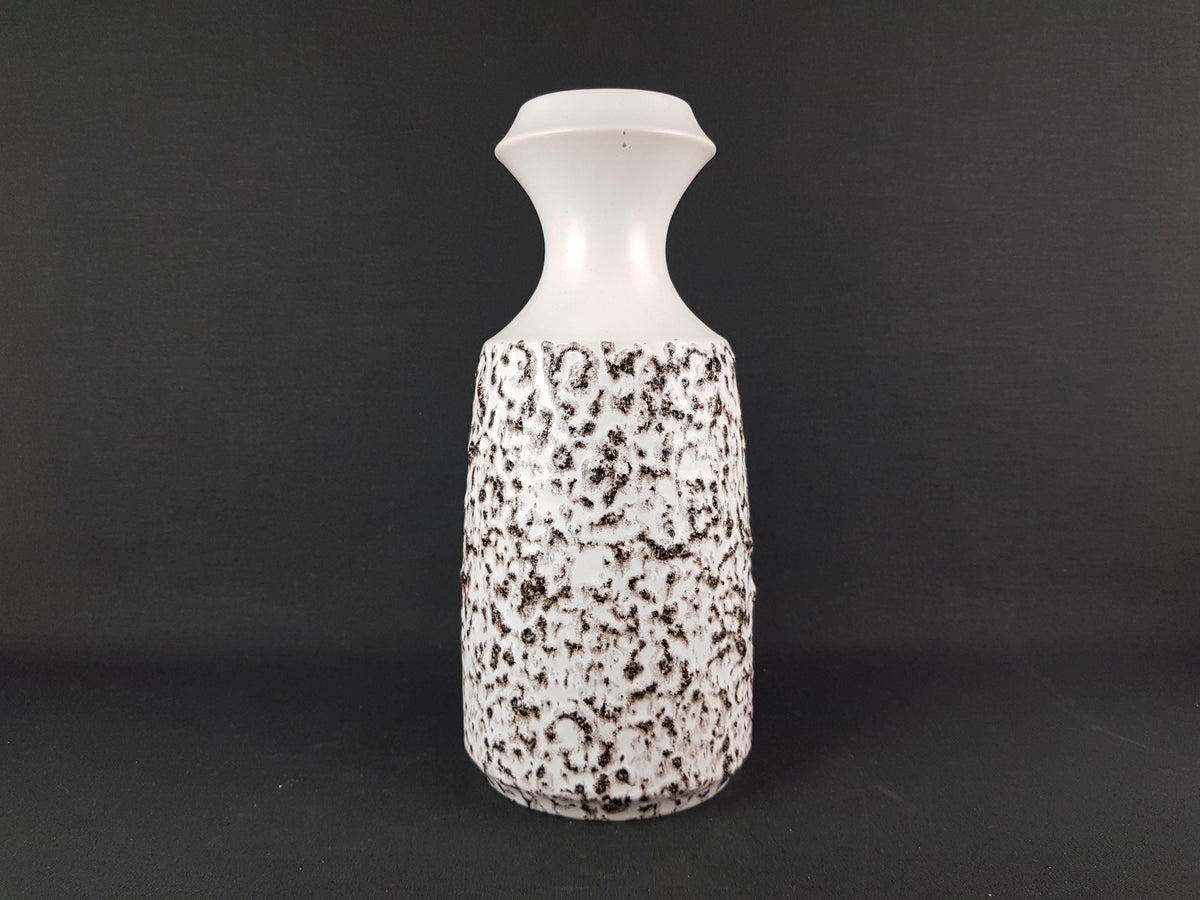 Vintage STEULER KERAMIK White Fat Lava Vase 318-30 West German Pottery 1960s