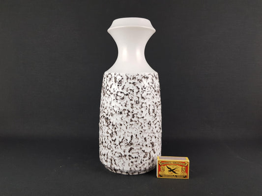 Vintage STEULER KERAMIK White Fat Lava Vase 318-30 West German Pottery 1960s