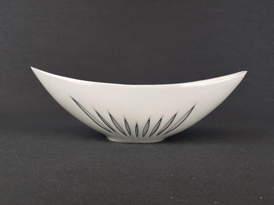 Vintage SGRAFO MODERN Porcelain Vase / Bowl with incised pattern by Peter Müller 1950-1960s