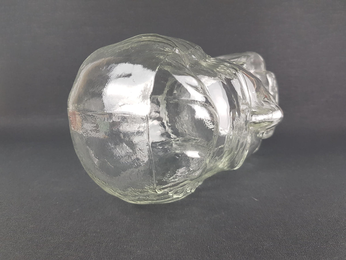 Vintage INGRID GLAS Glass Head Phone Holder, Hat Cap Wig Holder Glass Bust of the King of Rock'n Roll Elvis Presley West Germany 1960-70