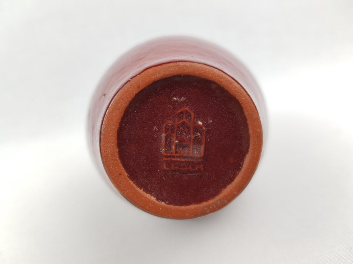 Vintage MARIA LAACH Abbey KERAMIK Red Vase West German Pottery 1960-70s
