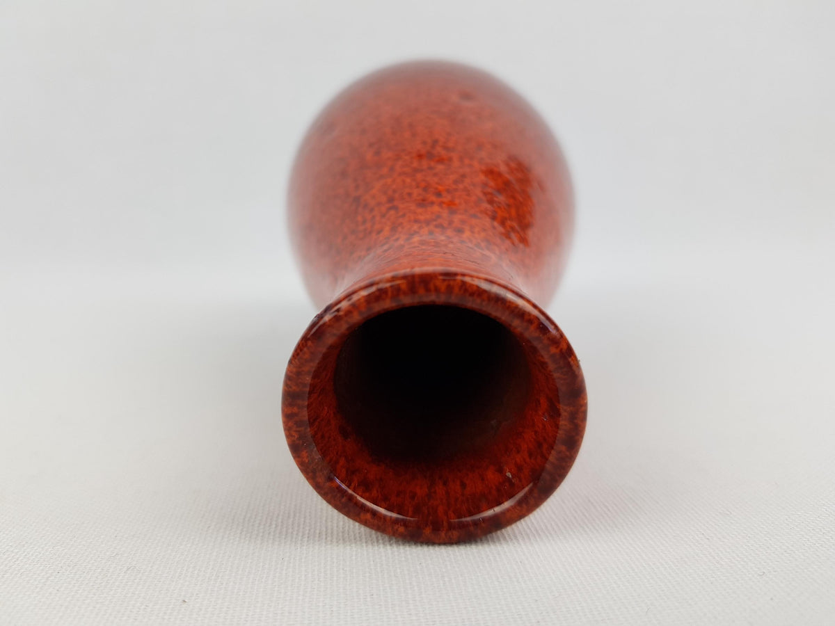 Vintage MARIA LAACH Abbey KERAMIK Red Vase West German Pottery 1960-70s
