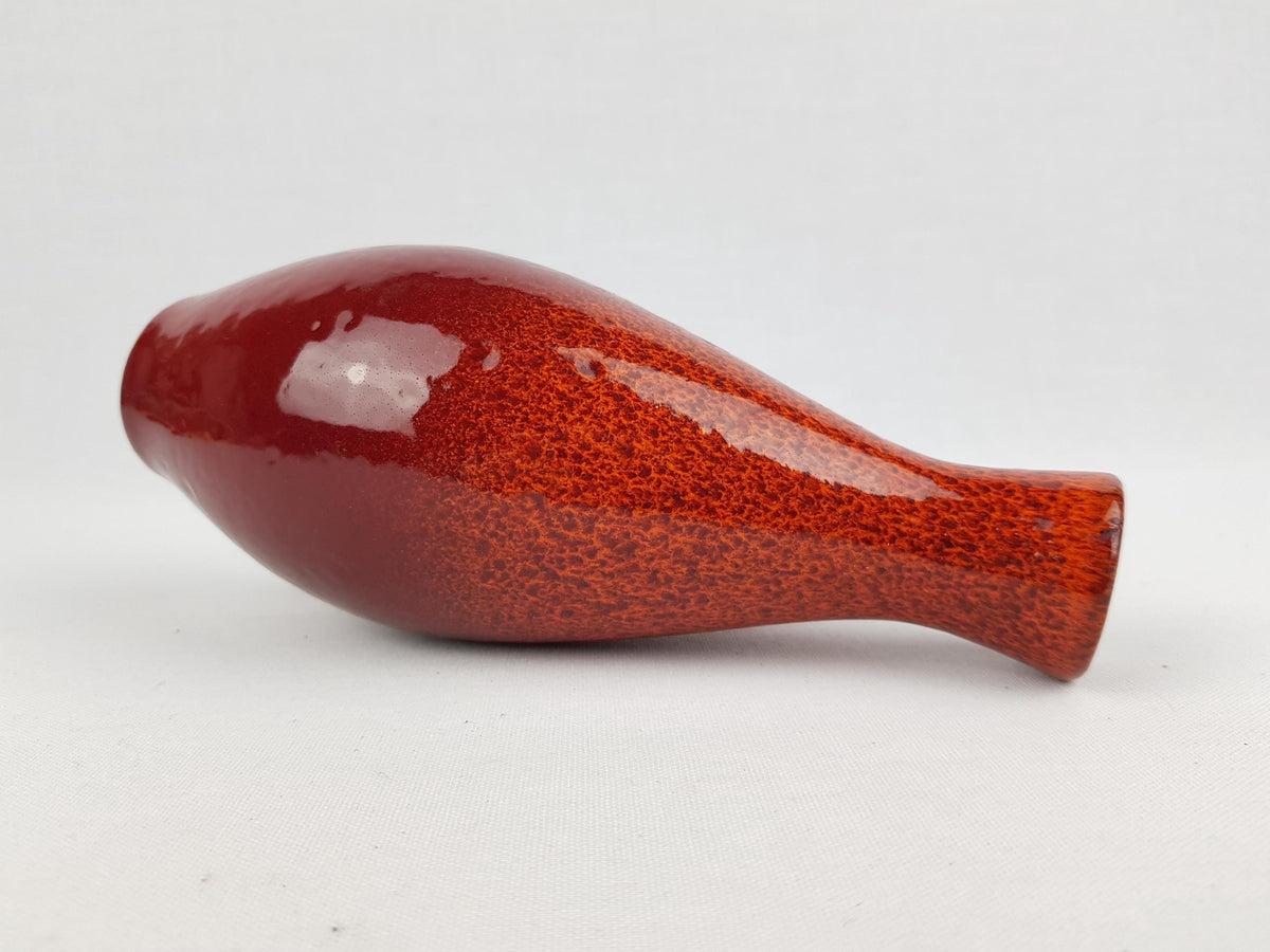 Vintage MARIA LAACH Abbey KERAMIK Red Vase West German Pottery 1960-70s