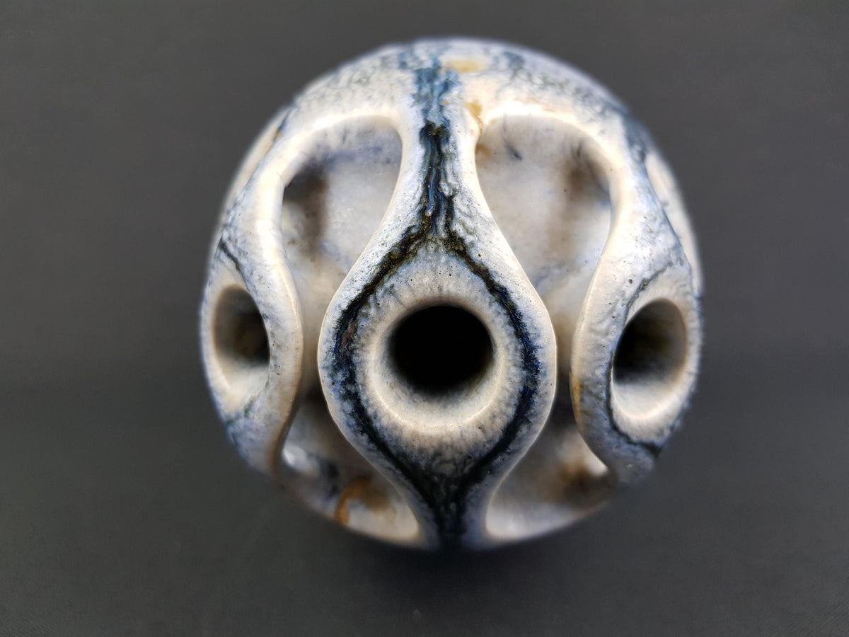 Vintage Studio Art Pottery Vase by ELKE BURGER, Kreuzau - West Germany 1973