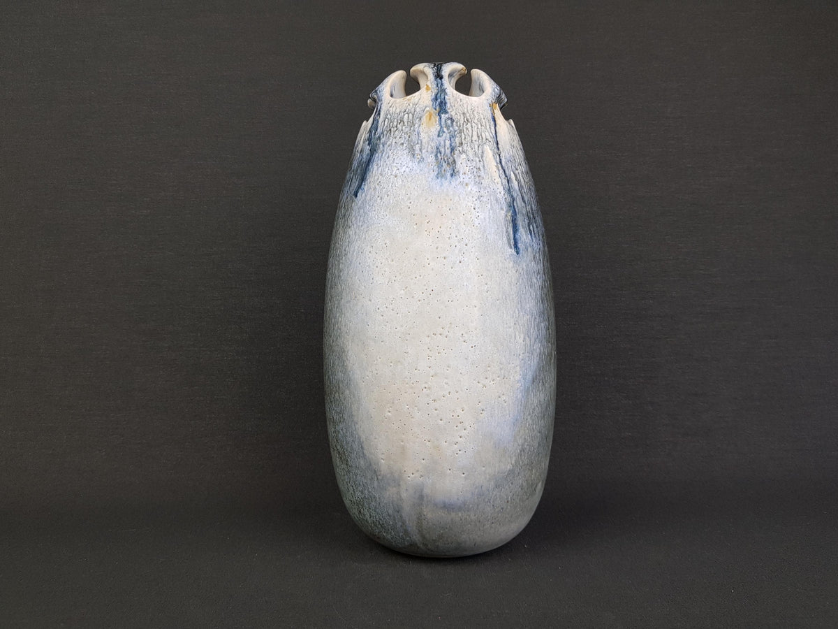Vintage Studio Art Pottery Vase by ELKE BURGER, Kreuzau - West Germany 1973