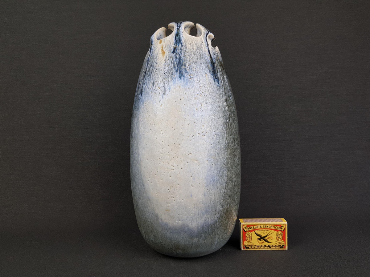 Vintage Studio Art Pottery Vase by ELKE BURGER, Kreuzau - West Germany 1973