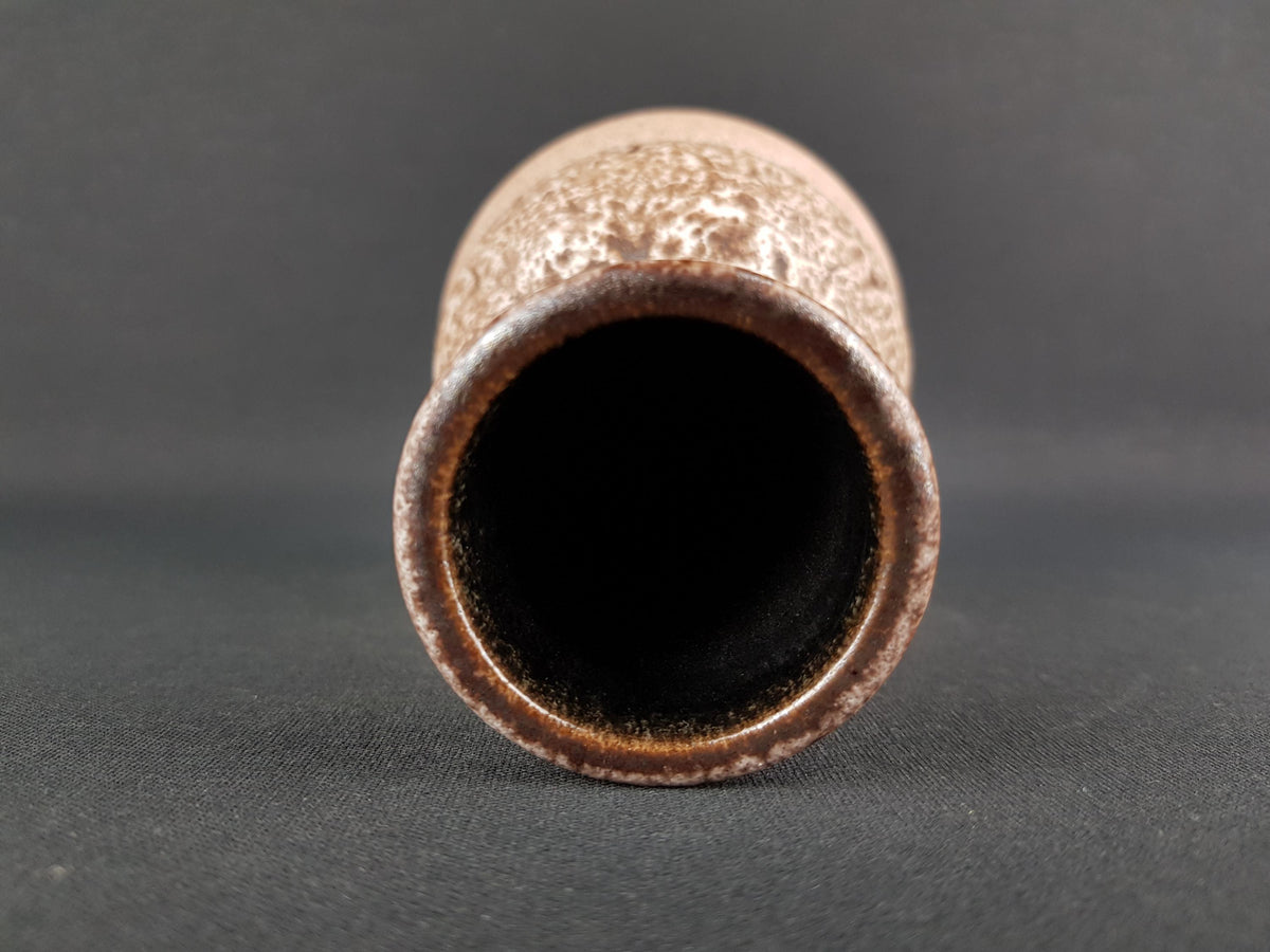 Vintage STEULER KERAMIK Brown and Beige Fat Lava Vase by Cari Zalloni 233-20 West German Pottery 1970s