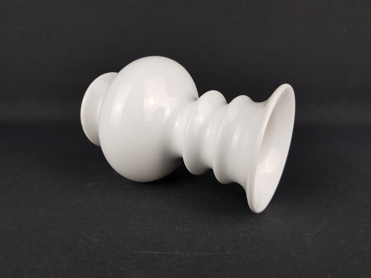 Vintage DELFTS WIT White Ceramic Vase Dutch Pottery 1970s