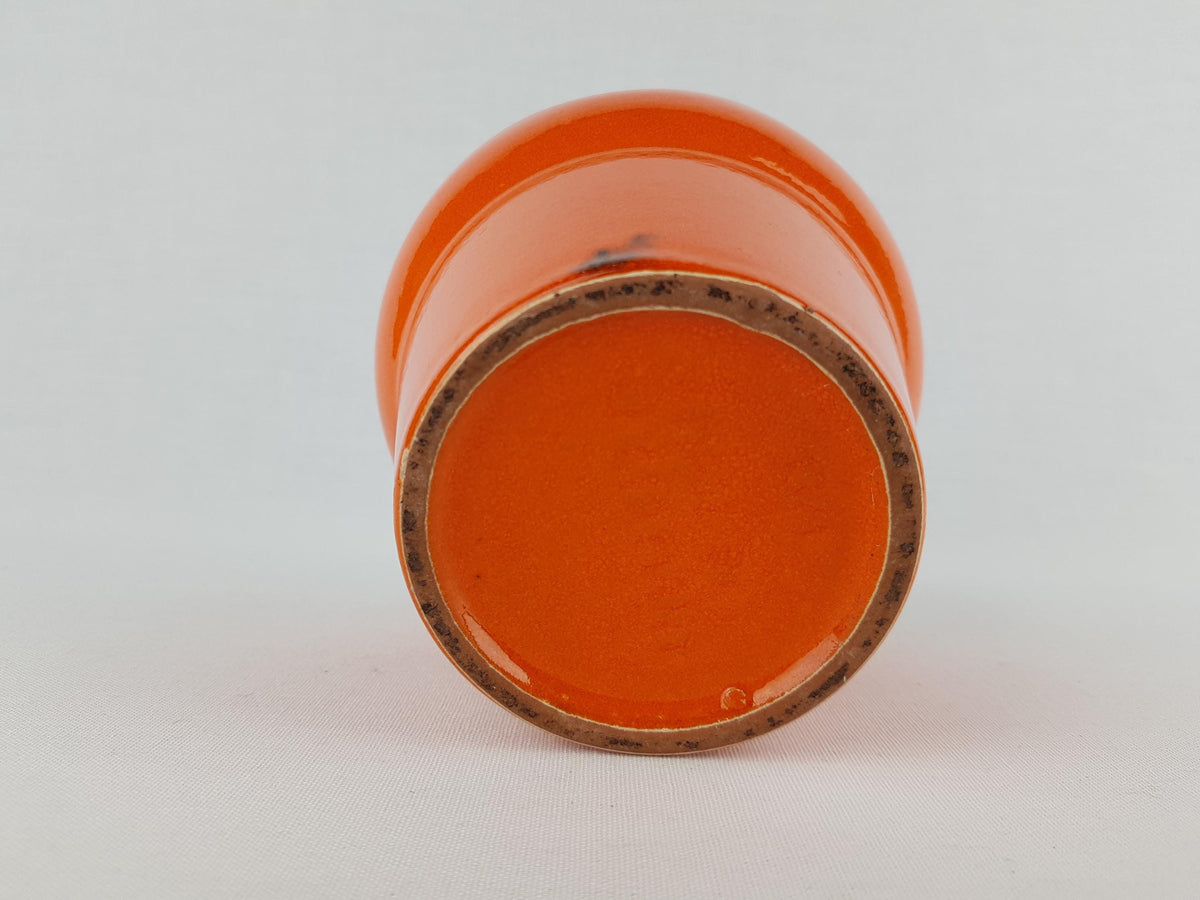 Vintage MAREI KERAMIK Orange Flower Pot Planter 13 3 West German Pottery 1970s