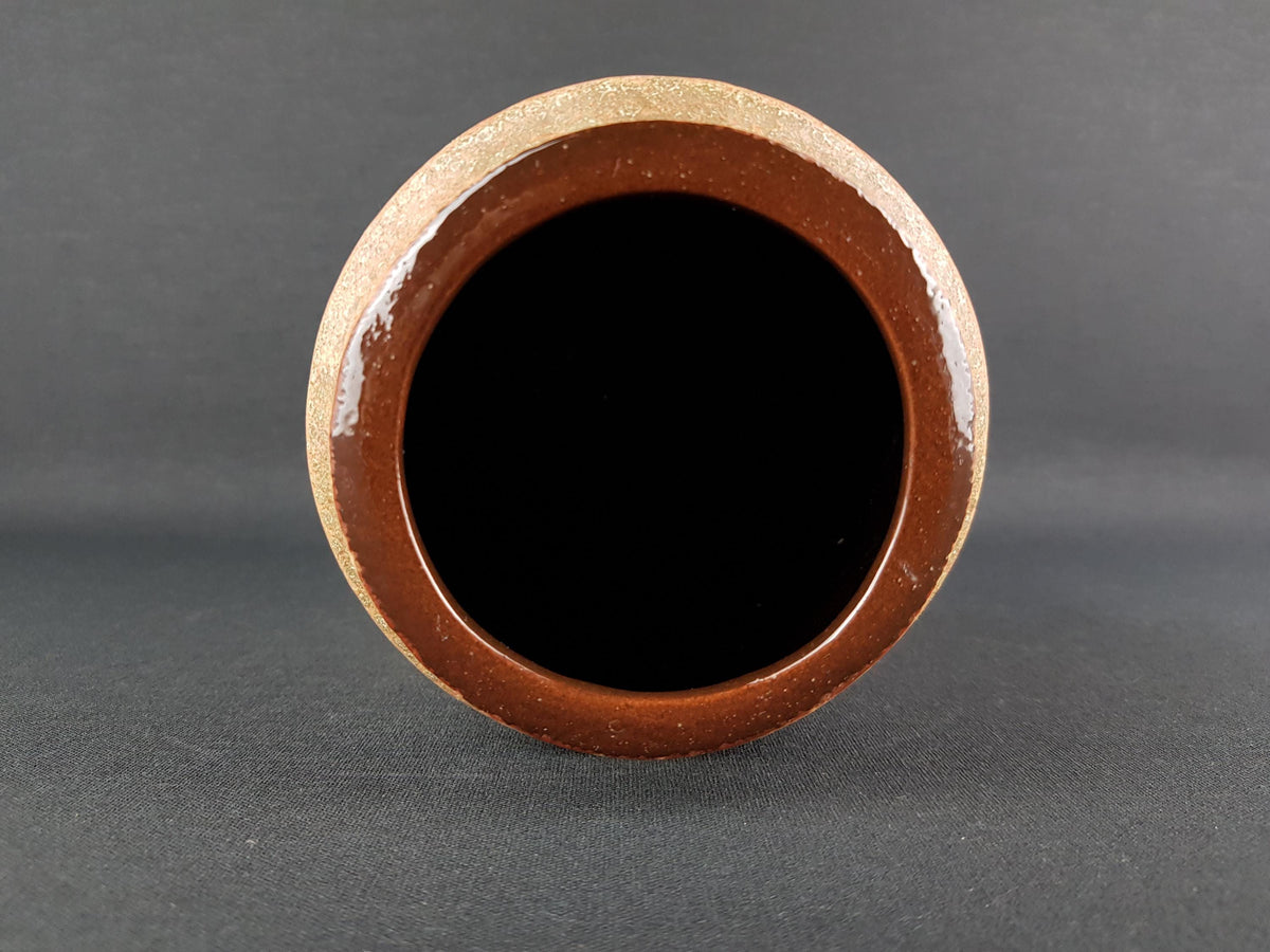 Vintage CARSTENS KERAMIK Brown and Beige Vase "Altamira" Decor 153-25 West German Pottery 1968s