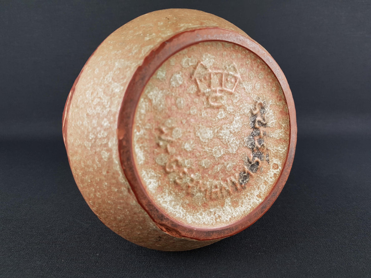 Vintage CARSTENS KERAMIK Brown and Beige Vase "Altamira" Decor 153-25 West German Pottery 1968s