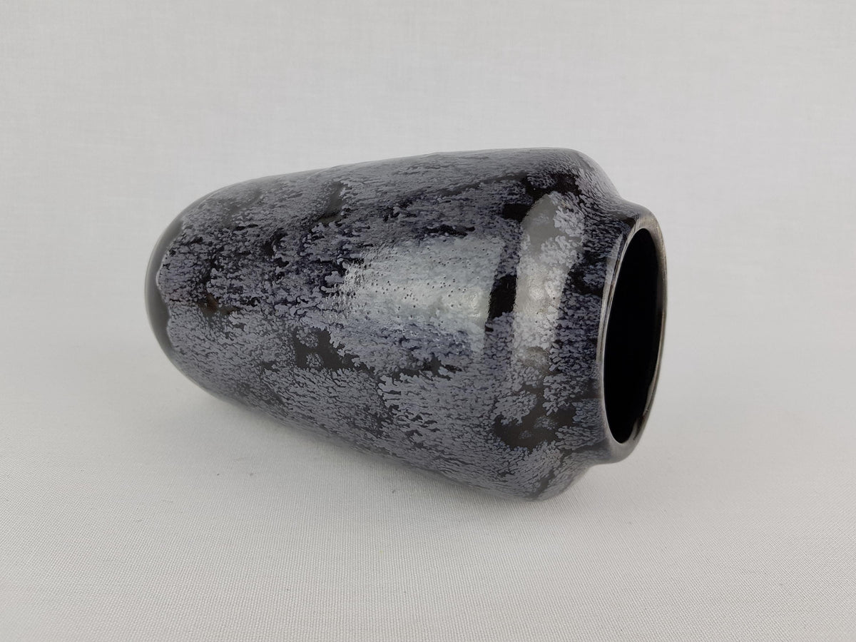 Vintage SCHEURICH KERAMIK Purple and Black Vase 238/18 West German Pottery 1970s