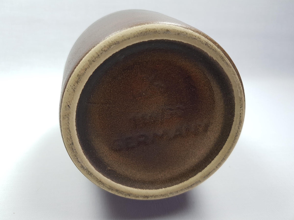 Vintage DÜMLER & BREIDEN Green and Brown Vase 116 30 West German Pottery 1960s 1970s