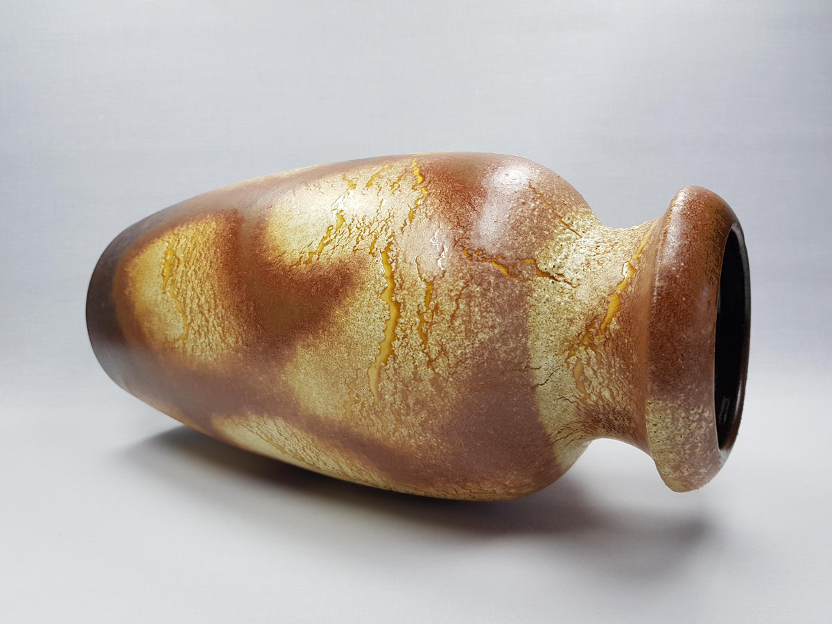 Vintage SCHEURICH KERAMIK Fat Lava Vase with HARO Decor 291 38 West German Pottery 1970S